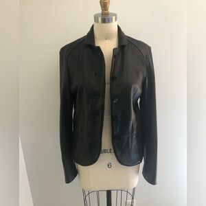 Tahari 100% genuine leather jacket